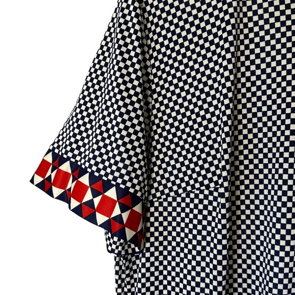 Lorac‎ Original Vintage 1970s 1980s Union Made Blue White Gingham Plaid Necktie - Picture 9 of 16